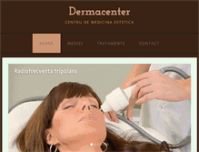 Tablet Screenshot of dermacenter.ro