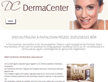 Tablet Screenshot of dermacenter.hu